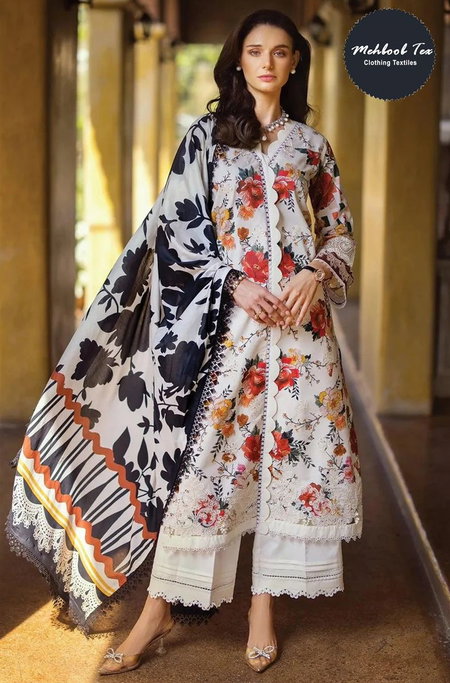 Mehboob Tex 1373 Cotton Dupatta Pakistani Salwar Suit Wholesalers In Surat